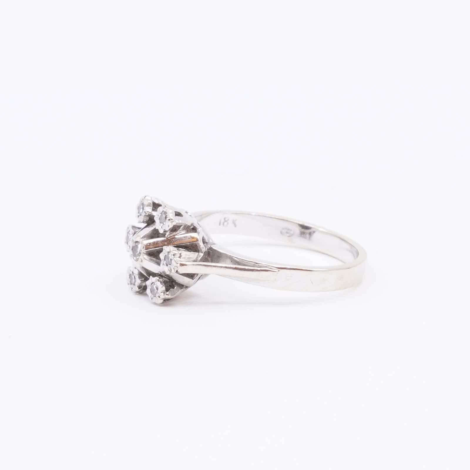 Ring Vitguld 18K