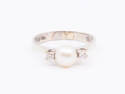 Ring Vitguld 18K