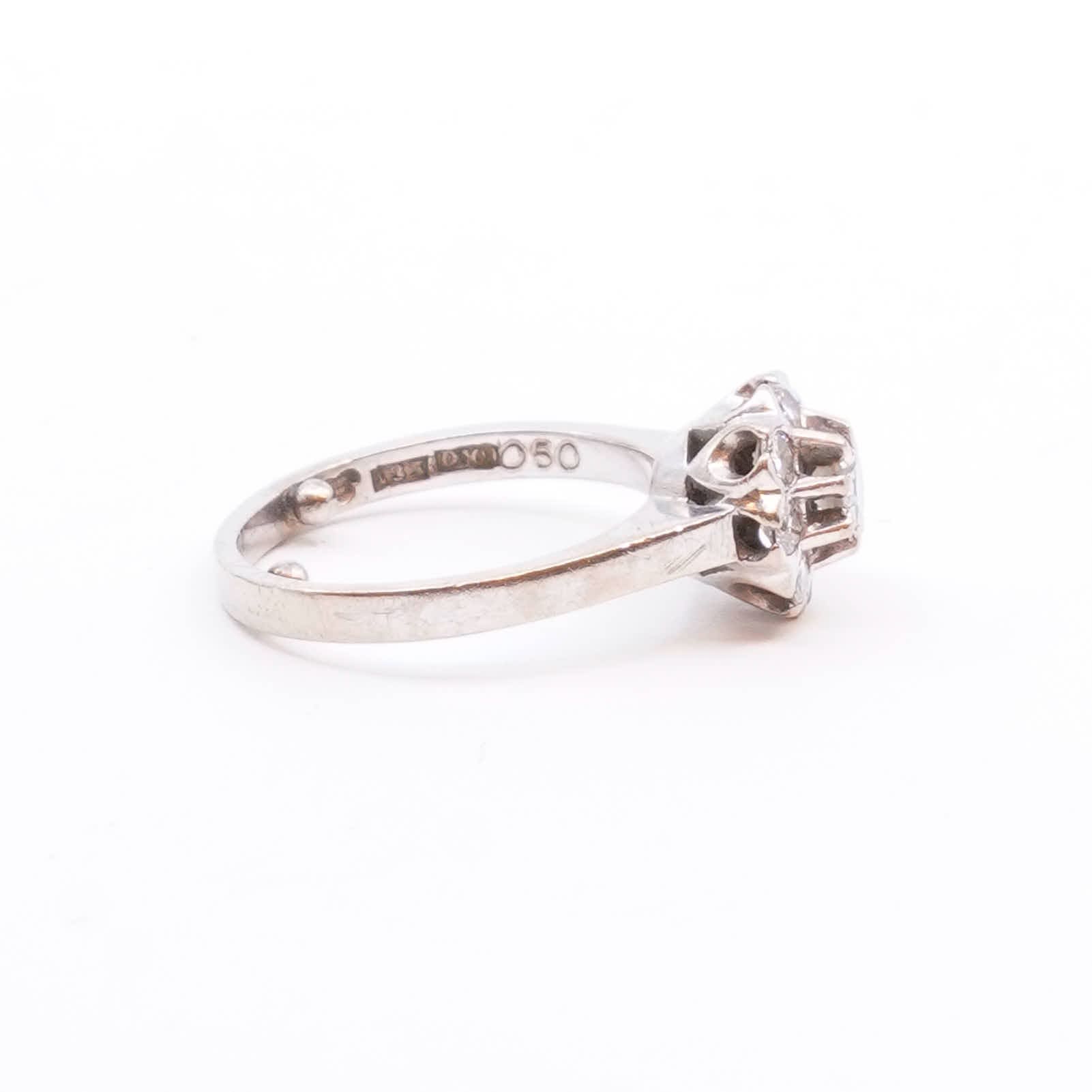 Ring Vitguld 18K