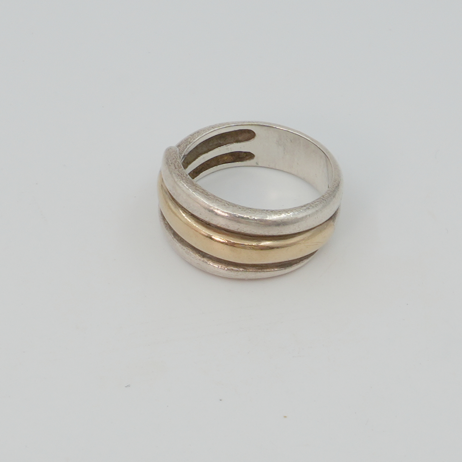 Ring Tvåfärgad Silver S925 6,4g Ø17.25mm