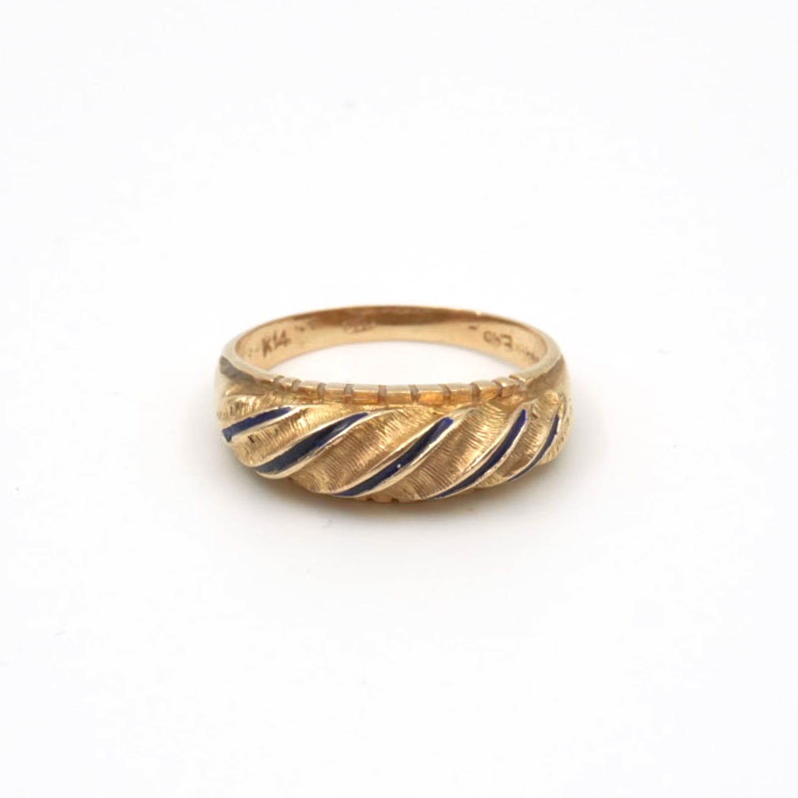 Ring med emalj 14K 3,2g Ø17½