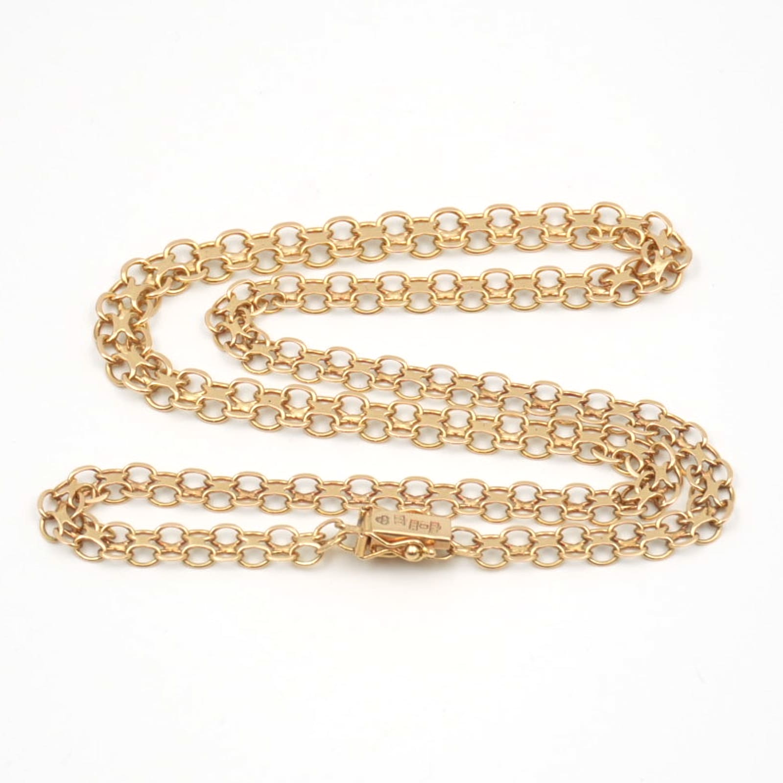 Halskedja doserad X-länk Guld 18K 16g, 46cm