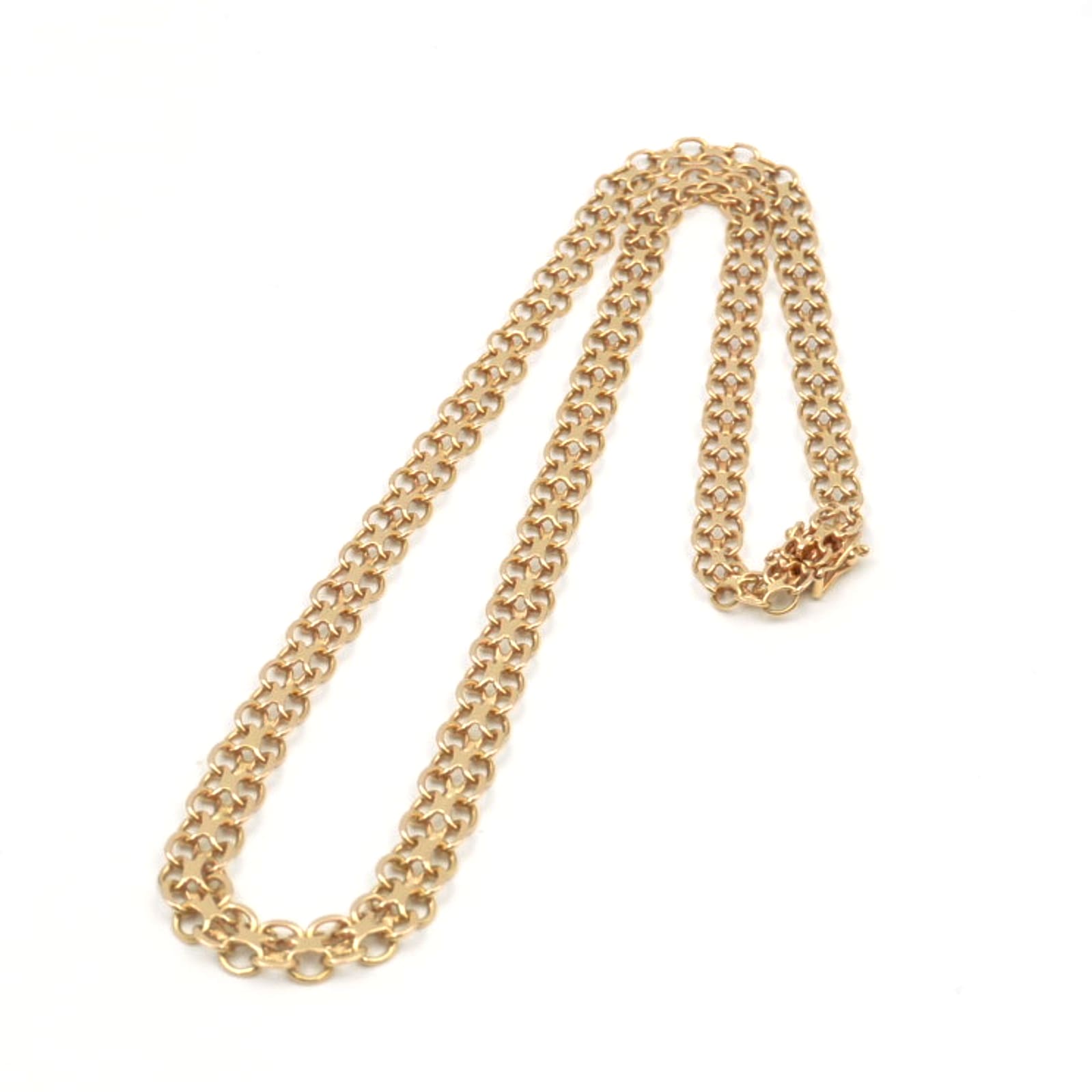 Halskedja doserad X-länk Guld 18K 16g, 46cm