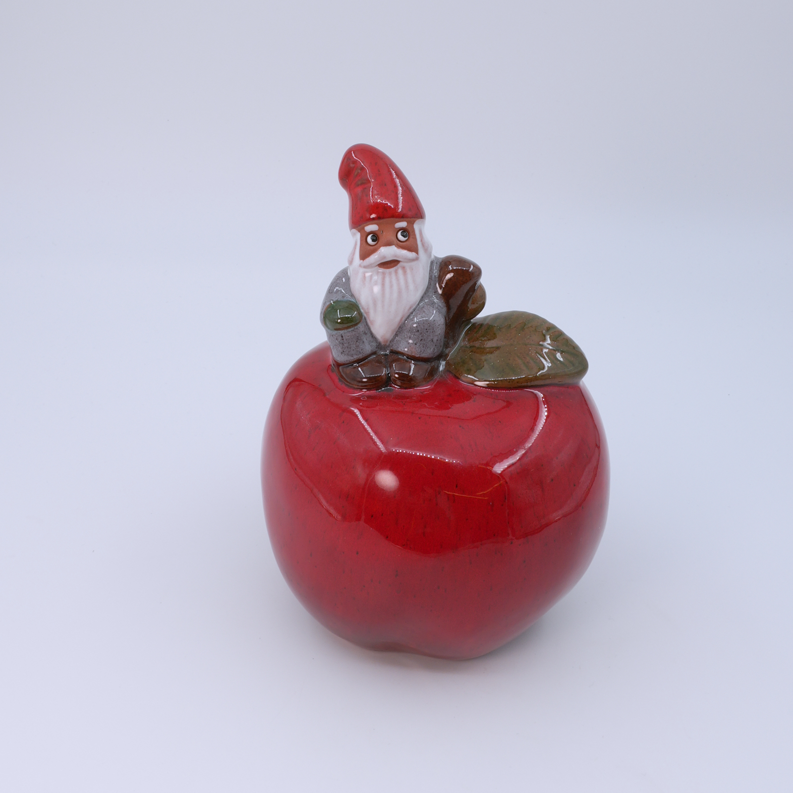 Figurin Tomte Höjd ca 17cm, Rolf Berg Keramik