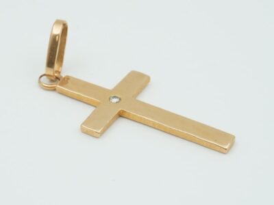 Hänge Kors med diamant 18K 18K 8,7g