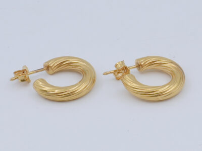 Örhängen Guld 18K 3,6g Höjd 18mm Creoler