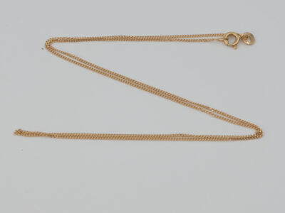 Halskedja Pansar Guld 18K 1,6g Längd 42,5cm Springlås