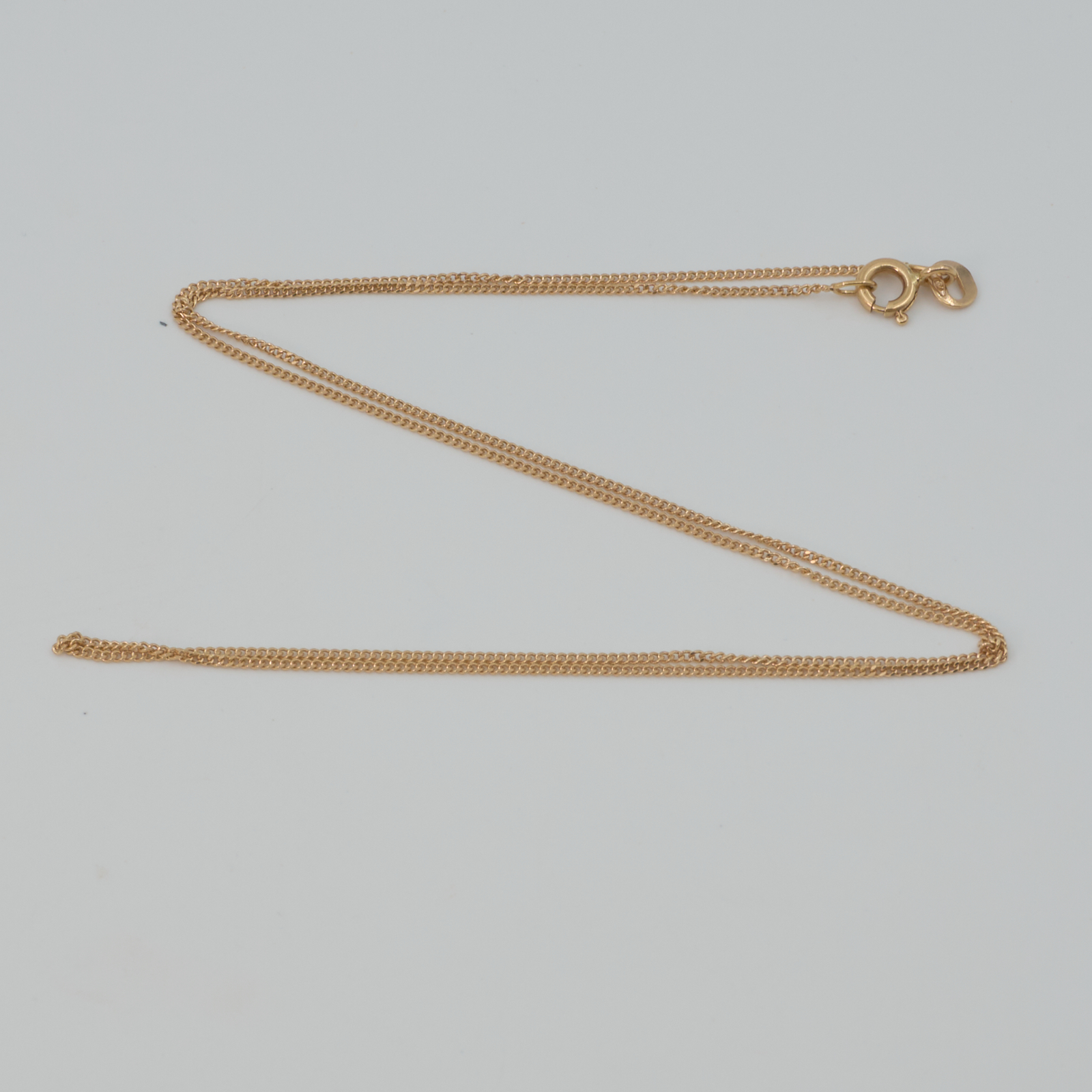Halskedja Pansar Guld 18K 1,6g Längd 42,5cm Springlås