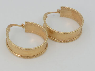 Örhängen Guld 18K 1,6g Höjd 20mm