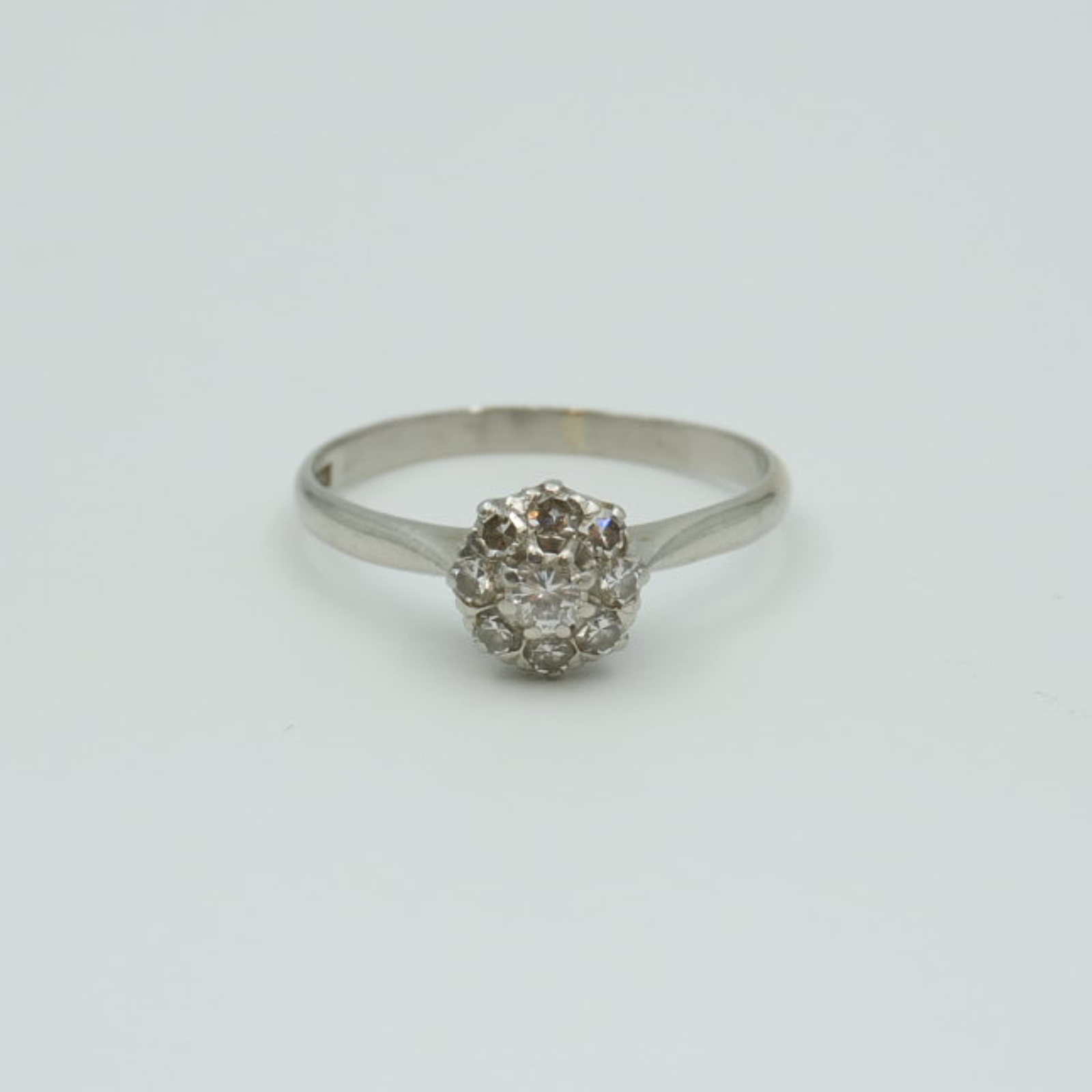 Ring Vitguld 18K med diamanter