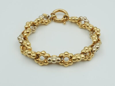 Armband tvåfärgat Guld 18K