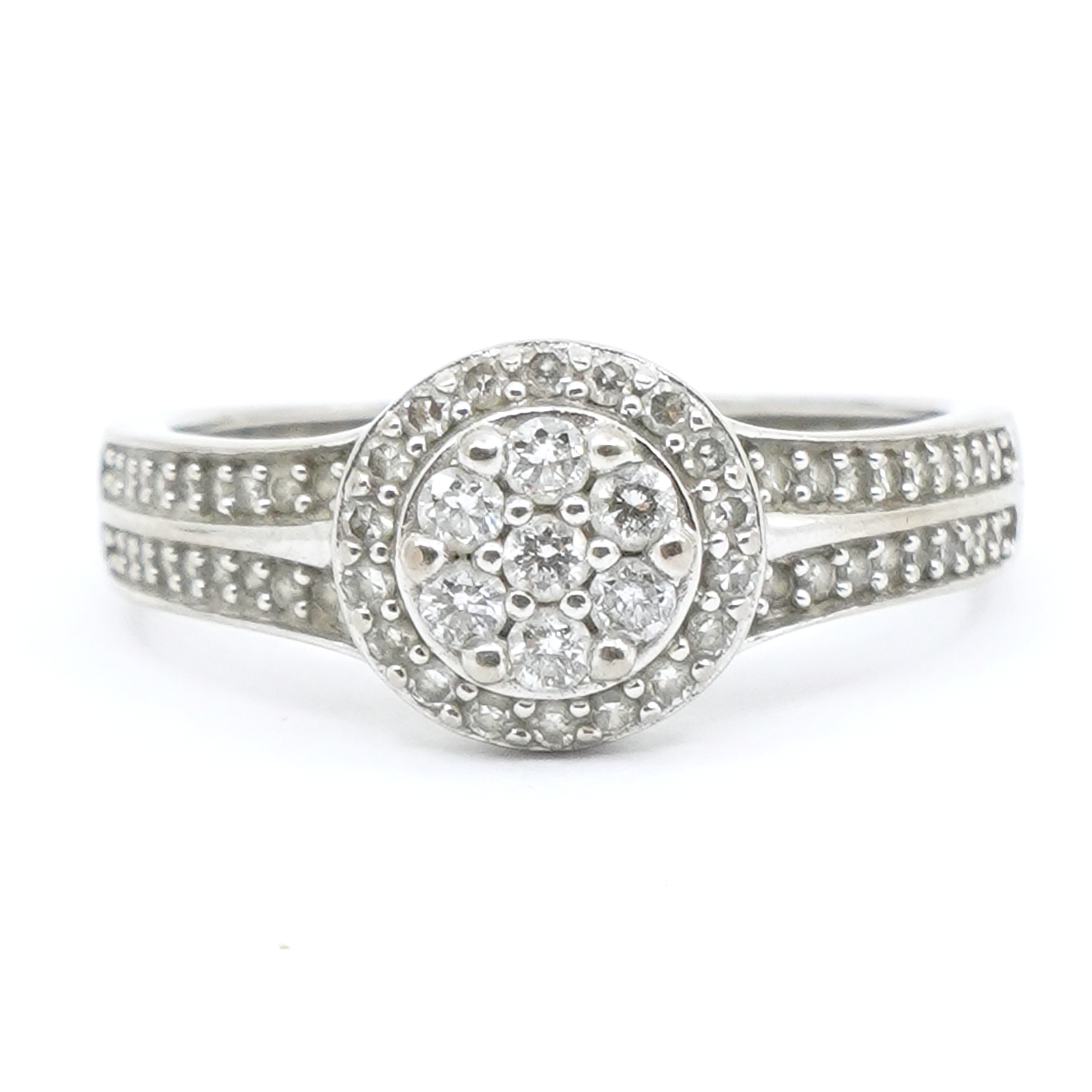 Ring Vitguld 18K