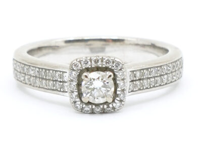 Ring Vitguld 18K