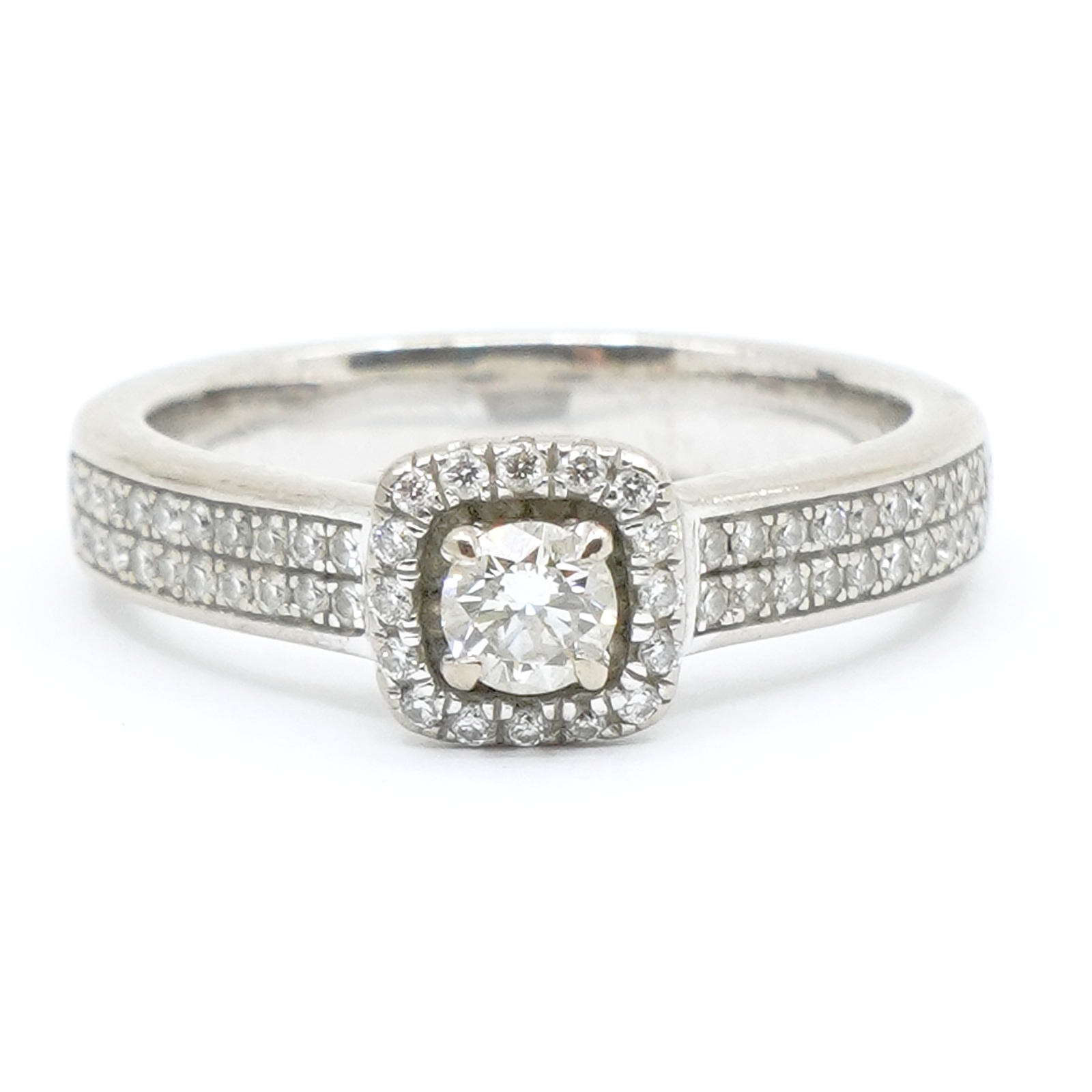 Ring Vitguld 18K