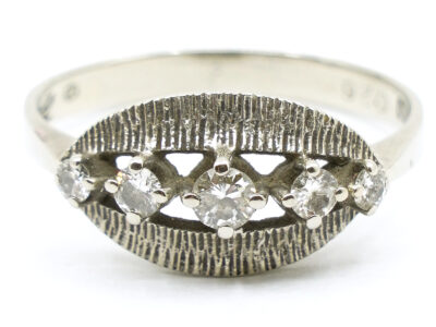Ring Vitguld 18K