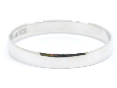 Ring slät Vitguld 18K
