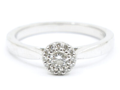 Ring Vitguld 18K