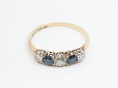 Ring Guld 18K med stenar och diamanter