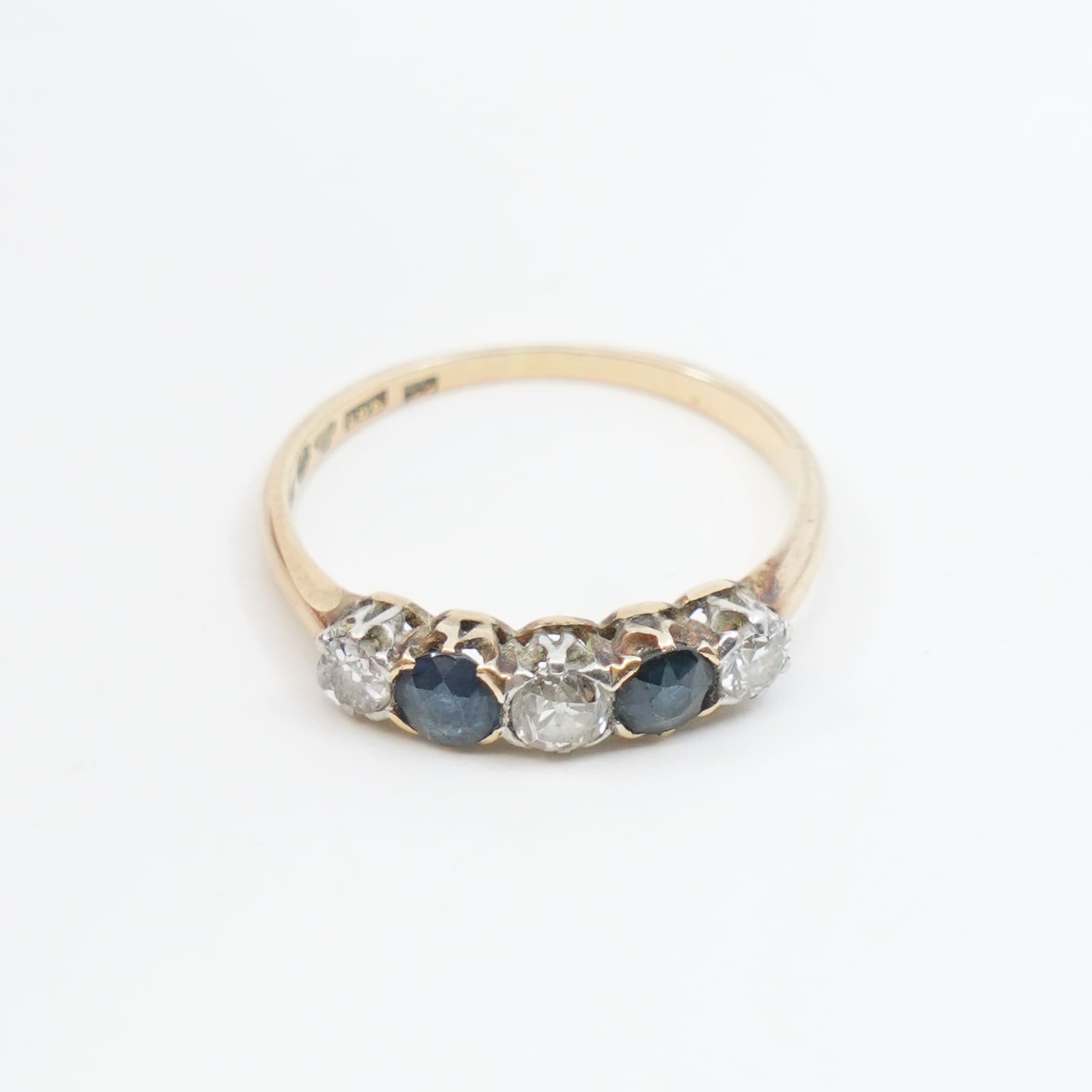 Ring Guld 18K med stenar och diamanter