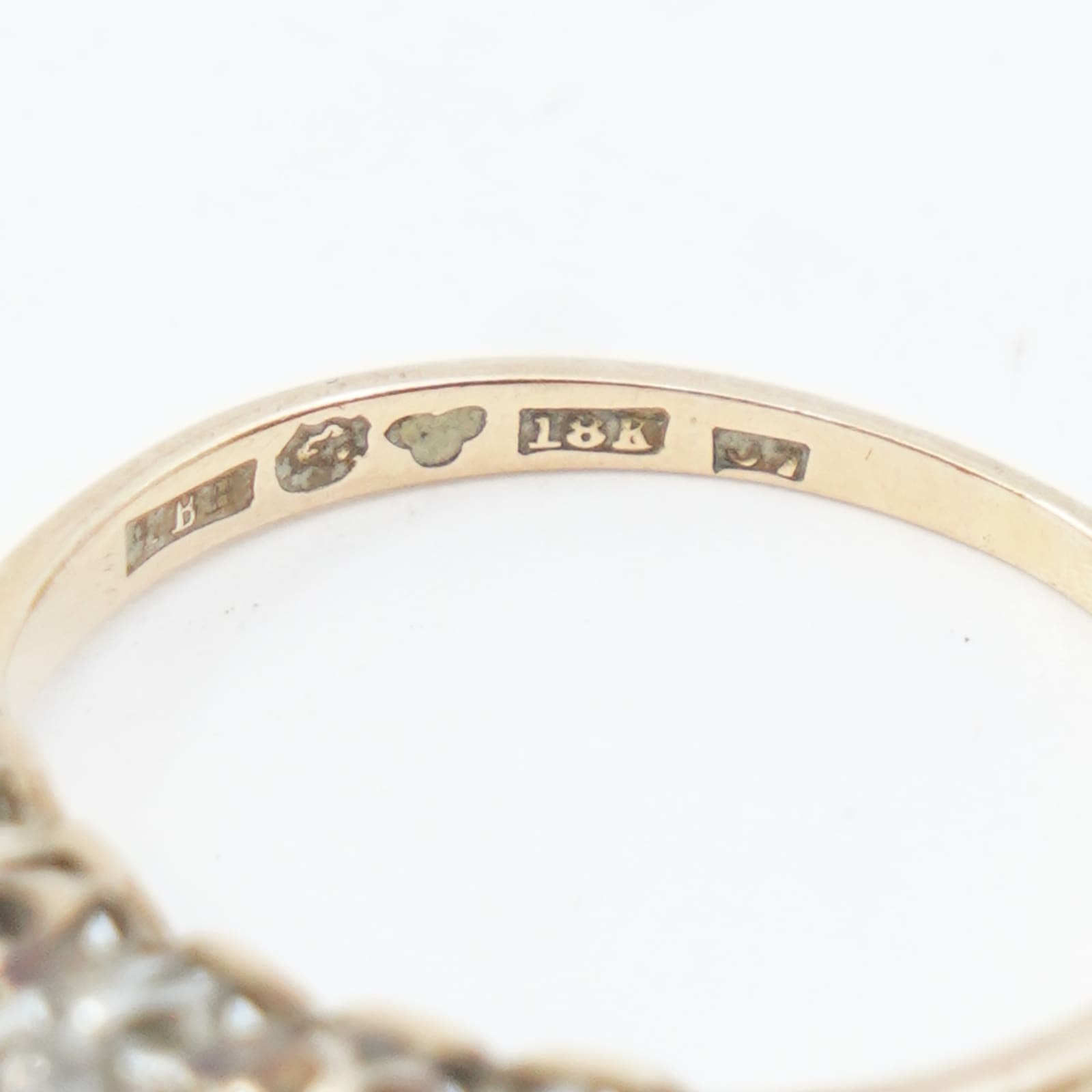 Ring Guld 18K med stenar och diamanter