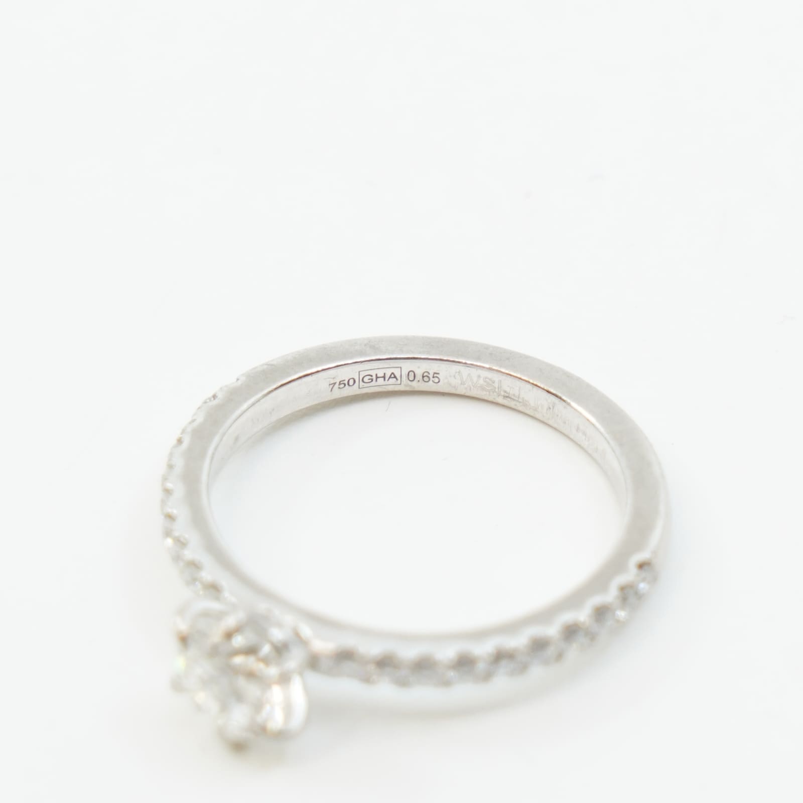 Ring Vitguld 18K med diamanter