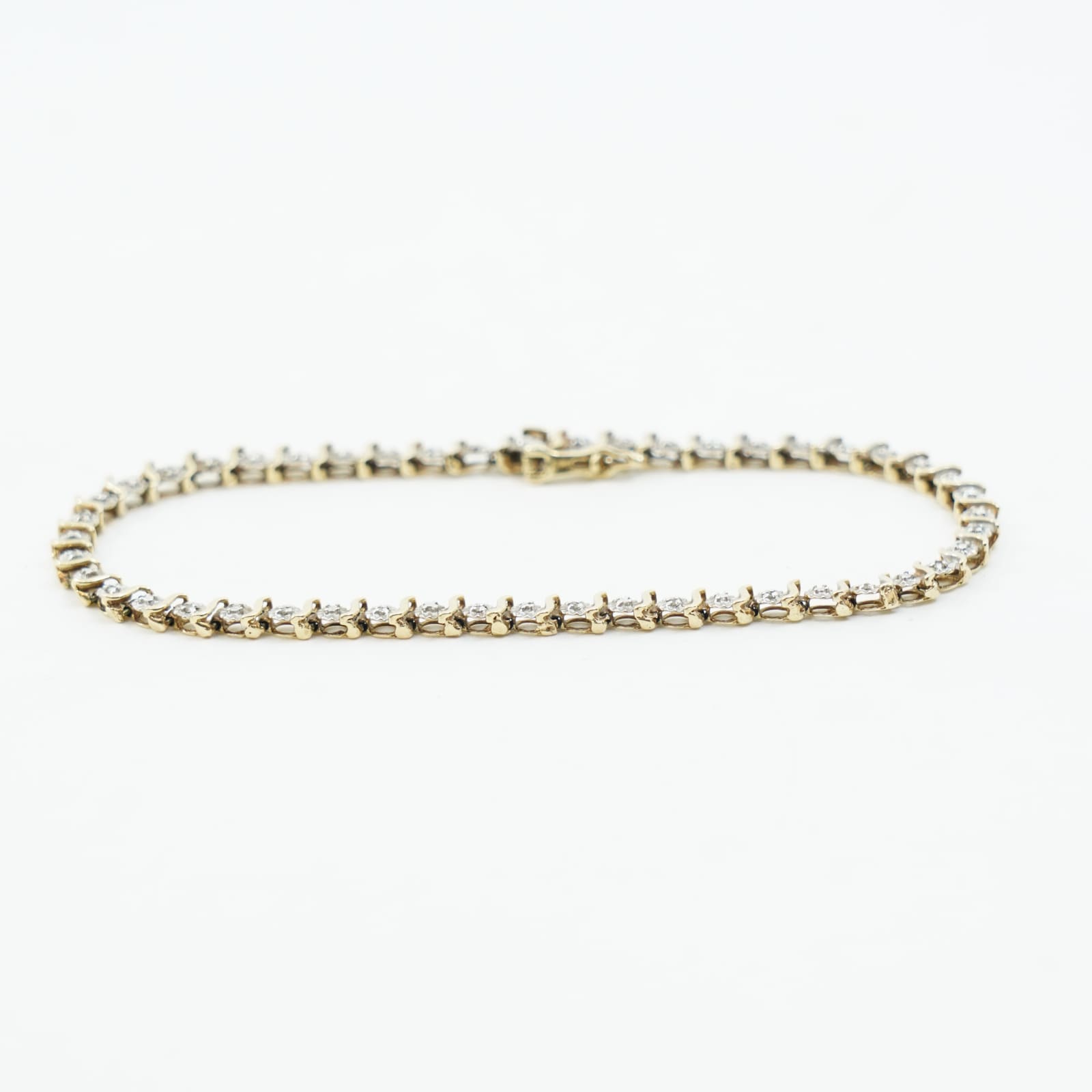 Armband Guld tvåfärgat 9K