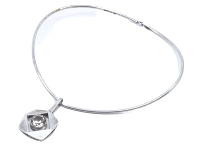 Collier - stelt & hänge med bergskristall S925 - Alton design PEGE - Karl-Erik Palmberg