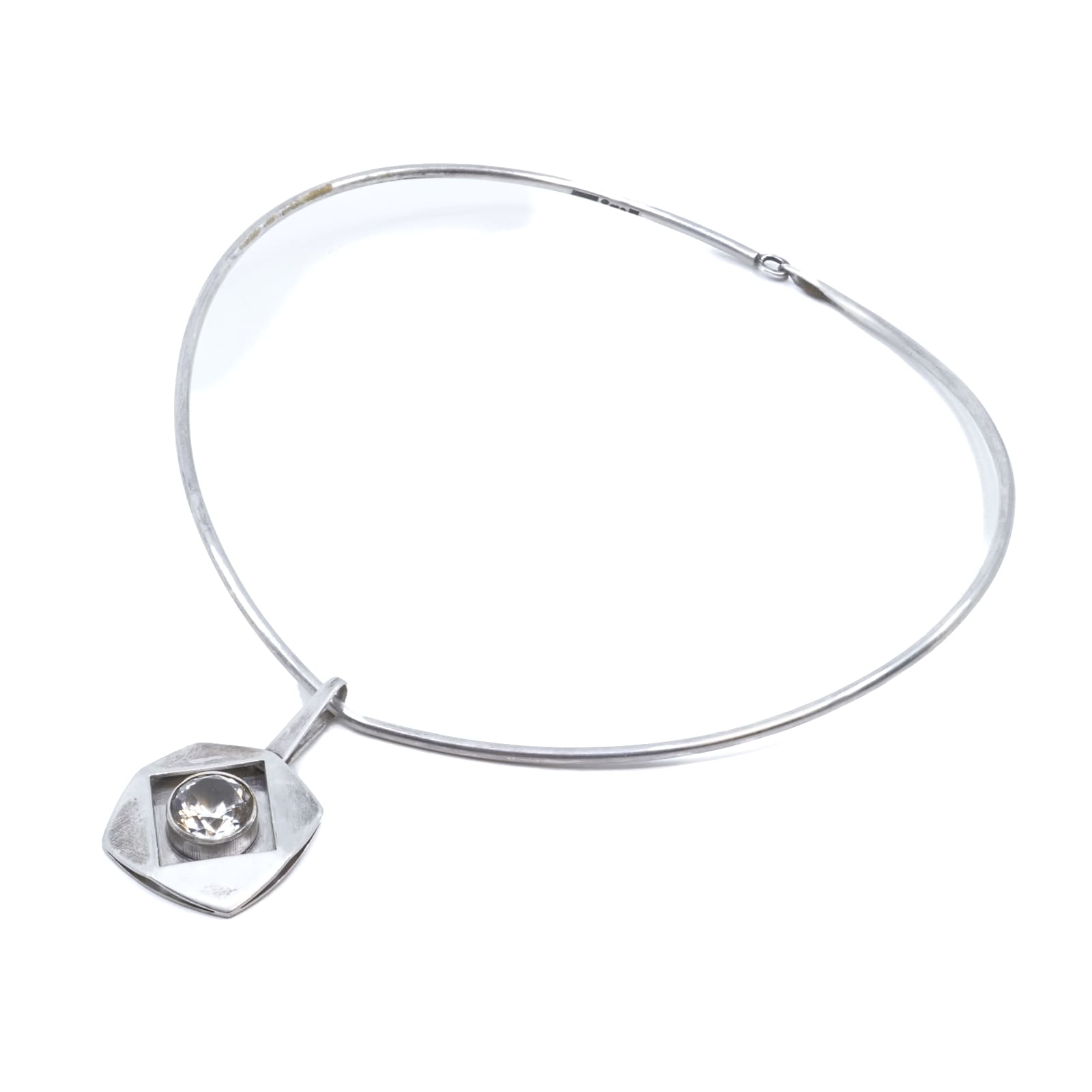 Collier - stelt & hänge med bergskristall S925 - Alton design PEGE - Karl-Erik Palmberg