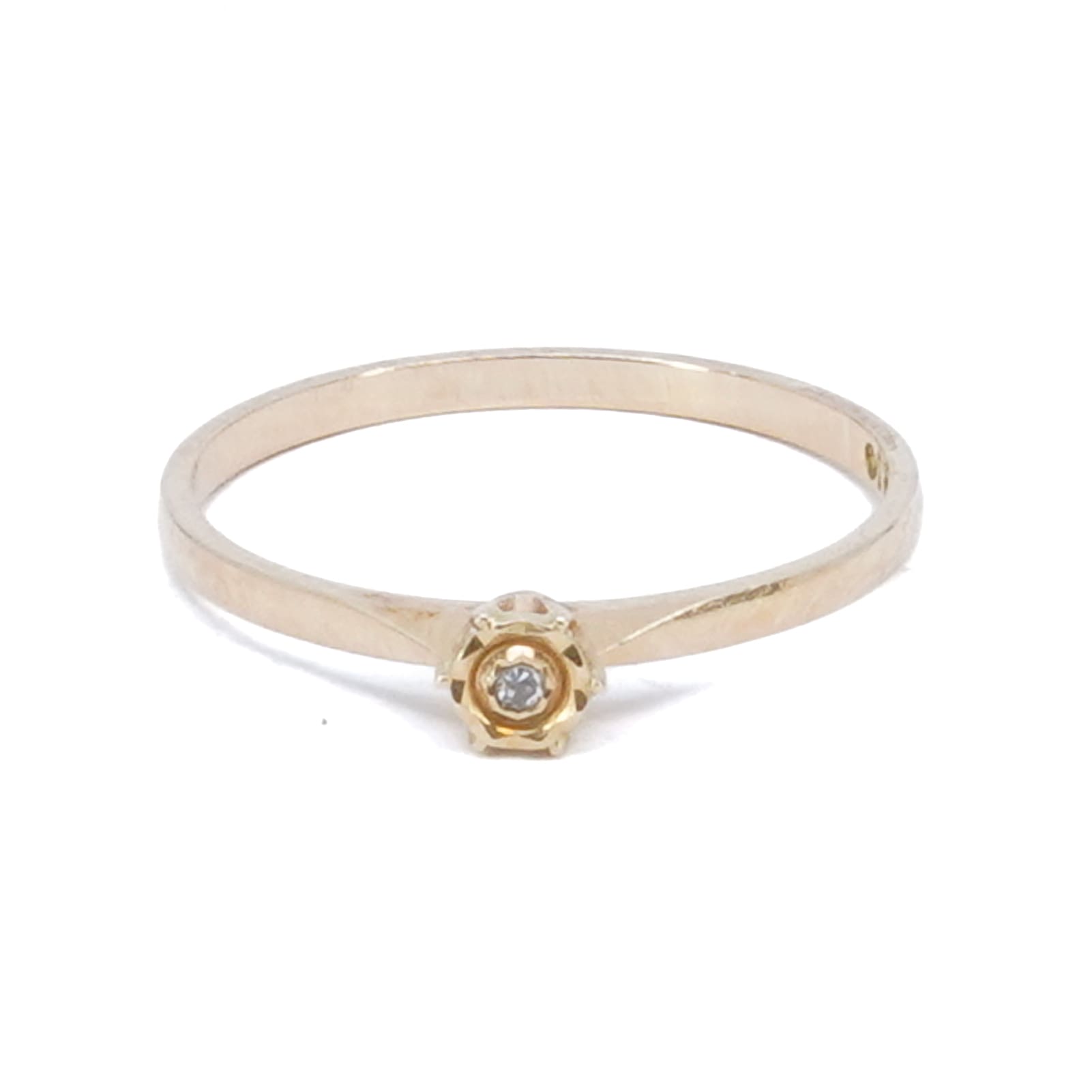 Solitärring 18K guld,