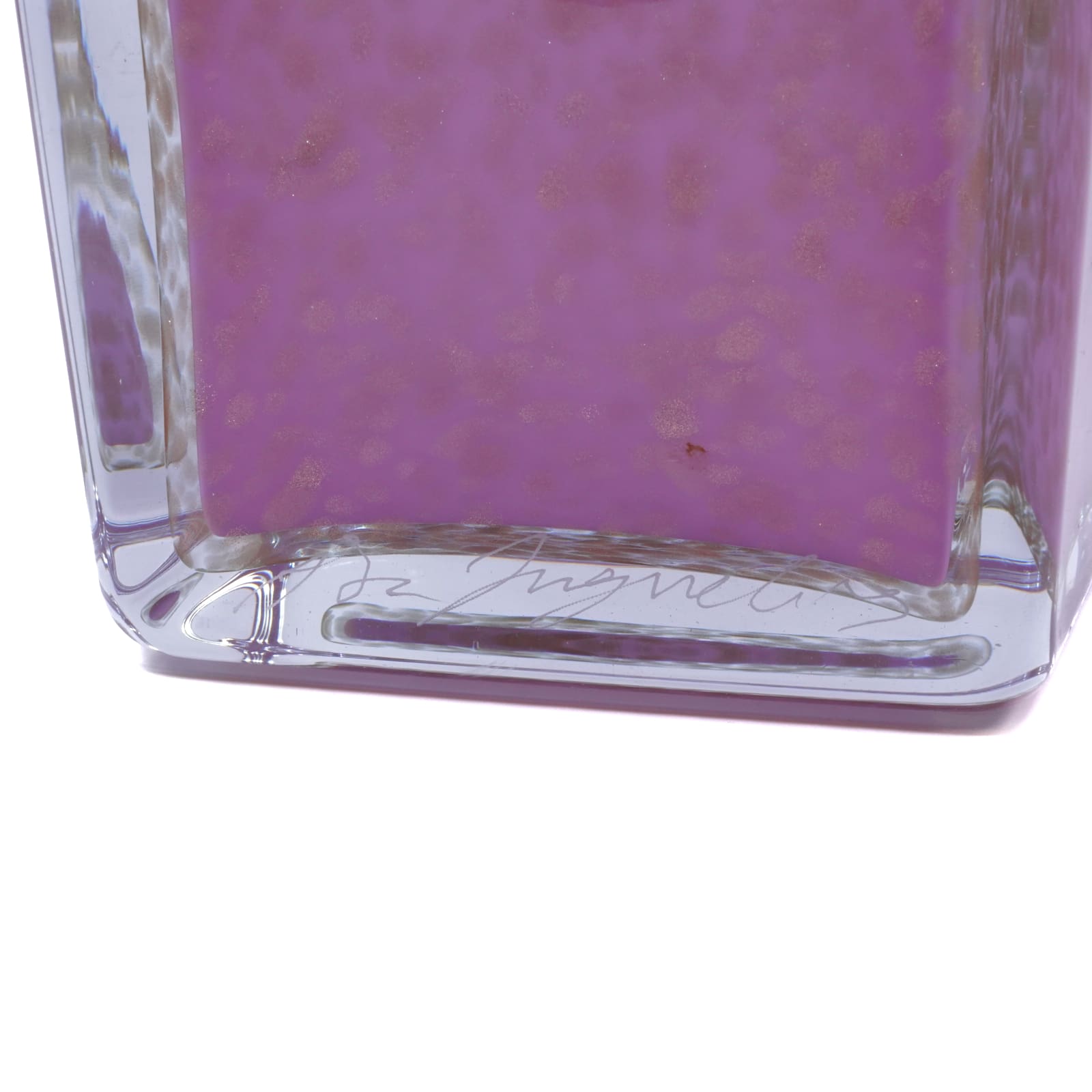 Glasskulptur - Kosta Boda - Åsa Jungnelius “nagellack” 18/20 limited edition: 7388604 liten skada -glas