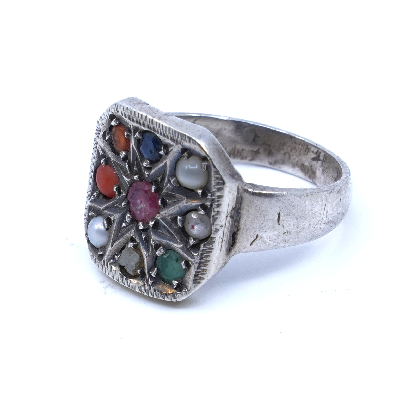 Ring Silver S925 med stenar