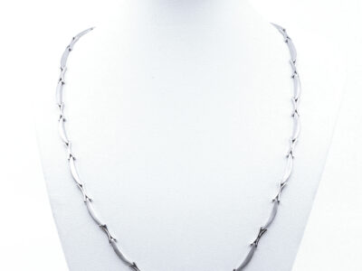 Collier - halvstelt 14K 49cm