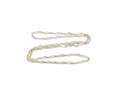 Halskedja Singapore Silver S925