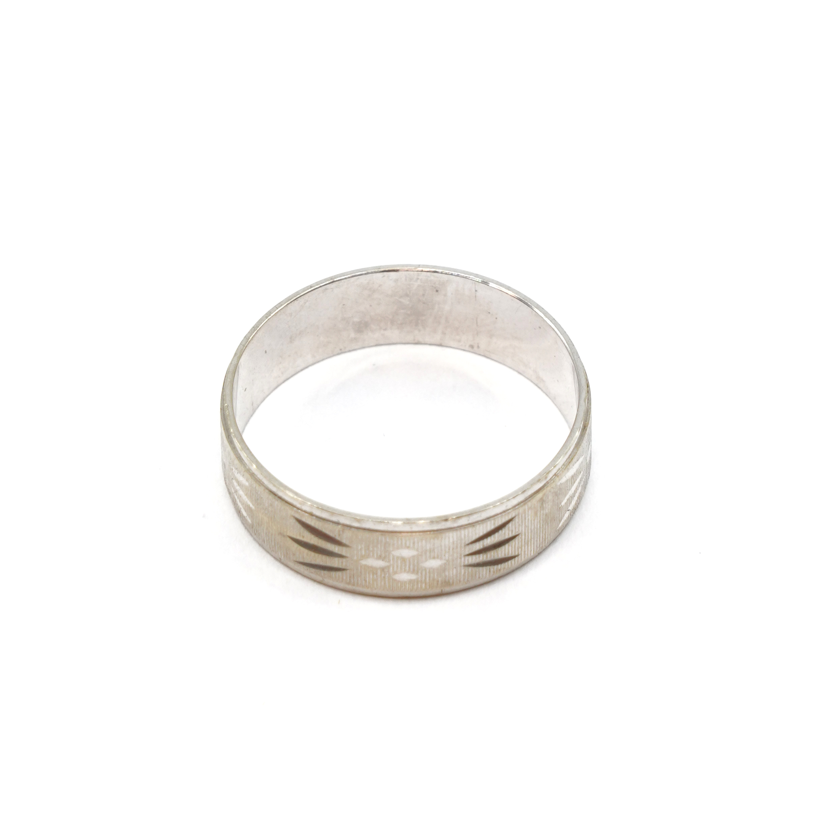 Slät Ring Vitguld 18K