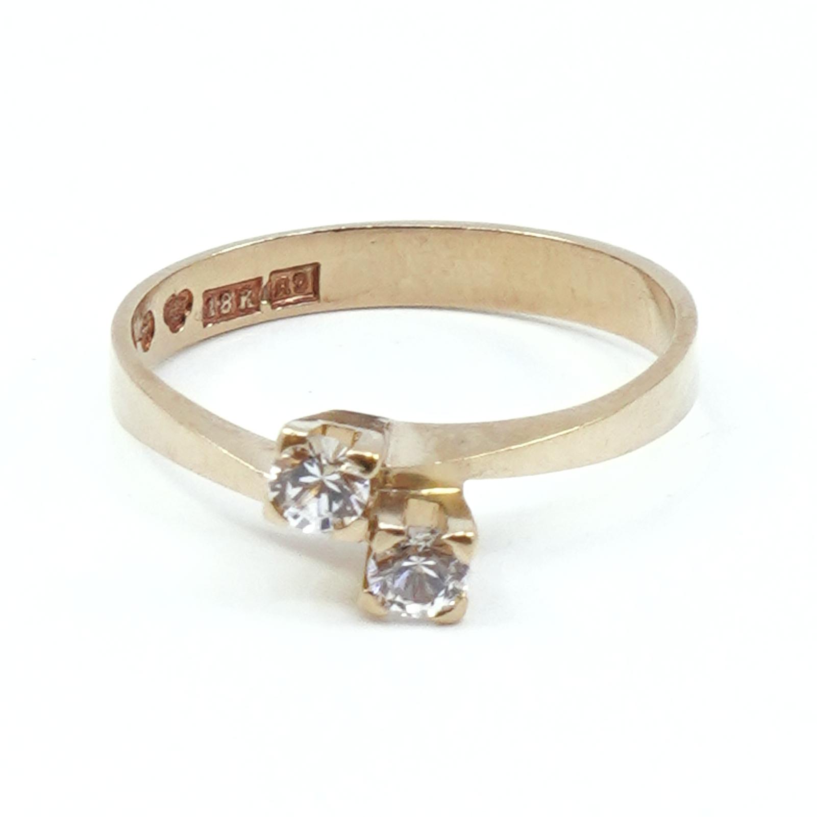 Ring Guld 18K med stenar