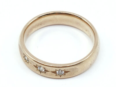 Ring Guld 14K med stenar