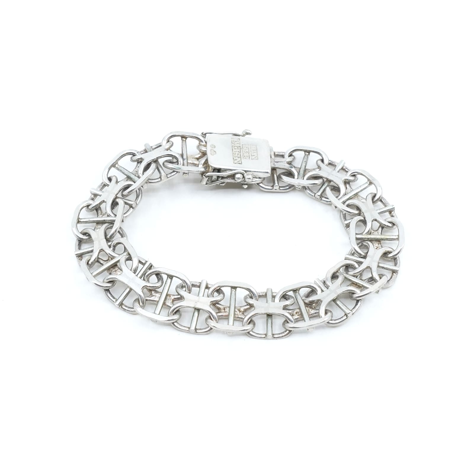 Armband X-länk med stav Silver S830 28,5g L 20,0cm B 13mm