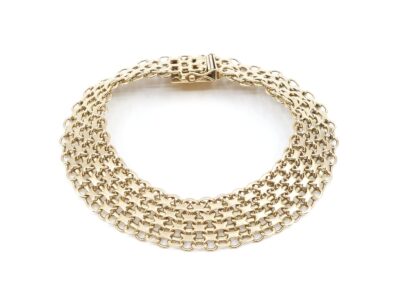 Armband X-länk Guld 18K 27,7g L 20,5cm B 15mm