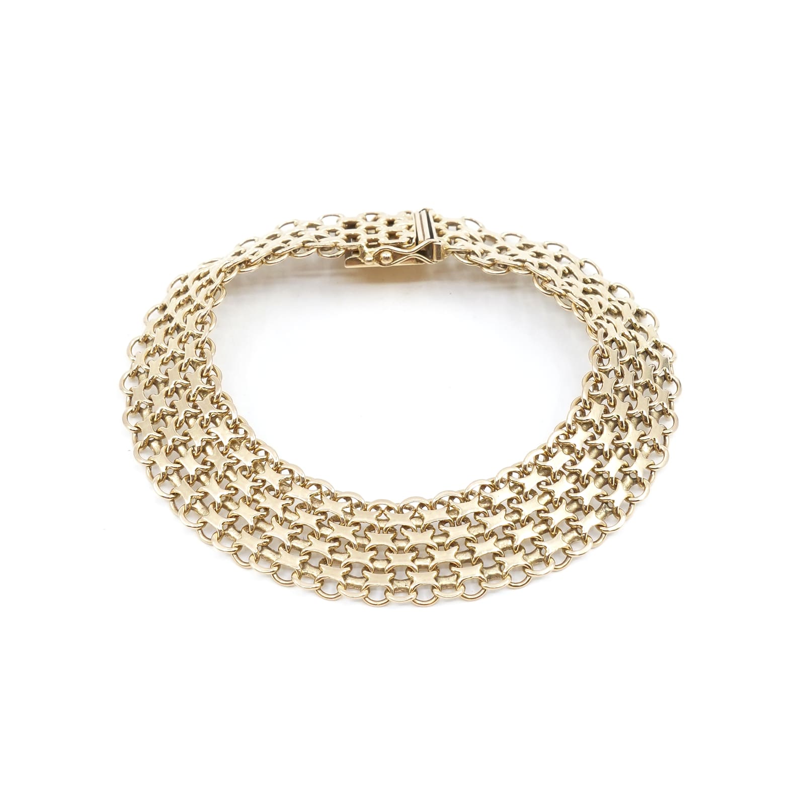 Armband X-länk Guld 18K 27,7g L 20,5cm B 15mm