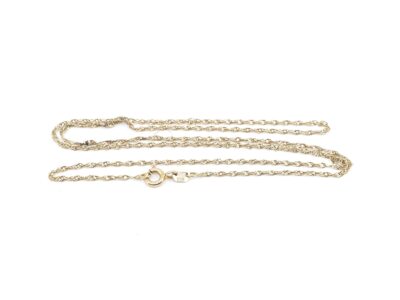 Halskedja Singapore Guld 18K 1,8g L  45cm B 1mm