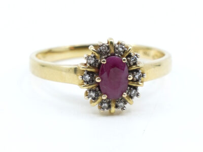 Ring Guld 18K  Ø18,75 med diamanter