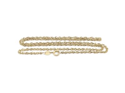 Halskedja Singapore Guld 18K 49,5cm
