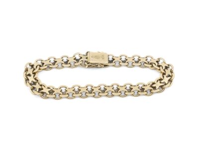 Armband X-länk Guld 18K 24,6g L 20cm B 8mm