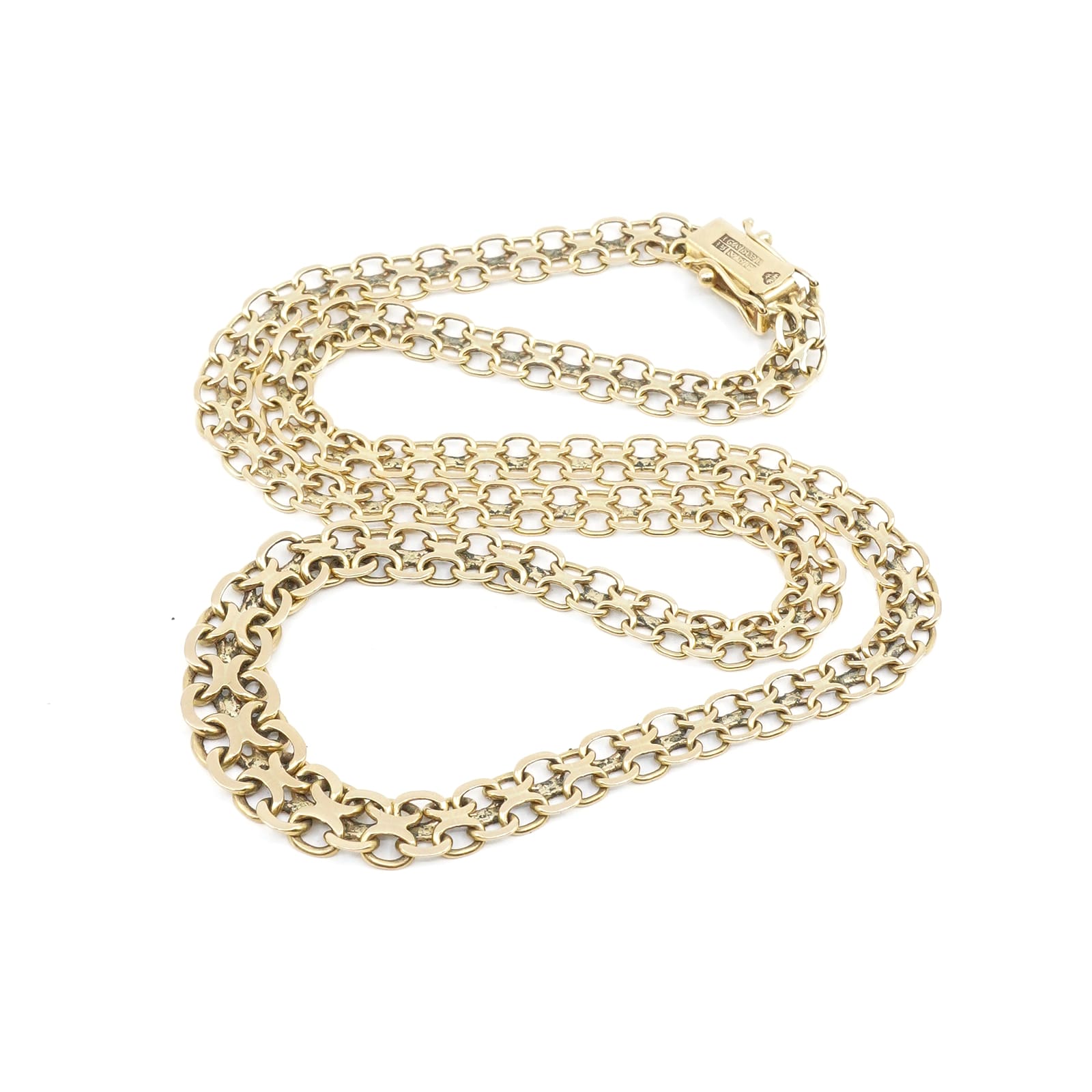 Halskedja X-länk doserad Guld 18K 20,6g L 45,5cm B 6-9mm