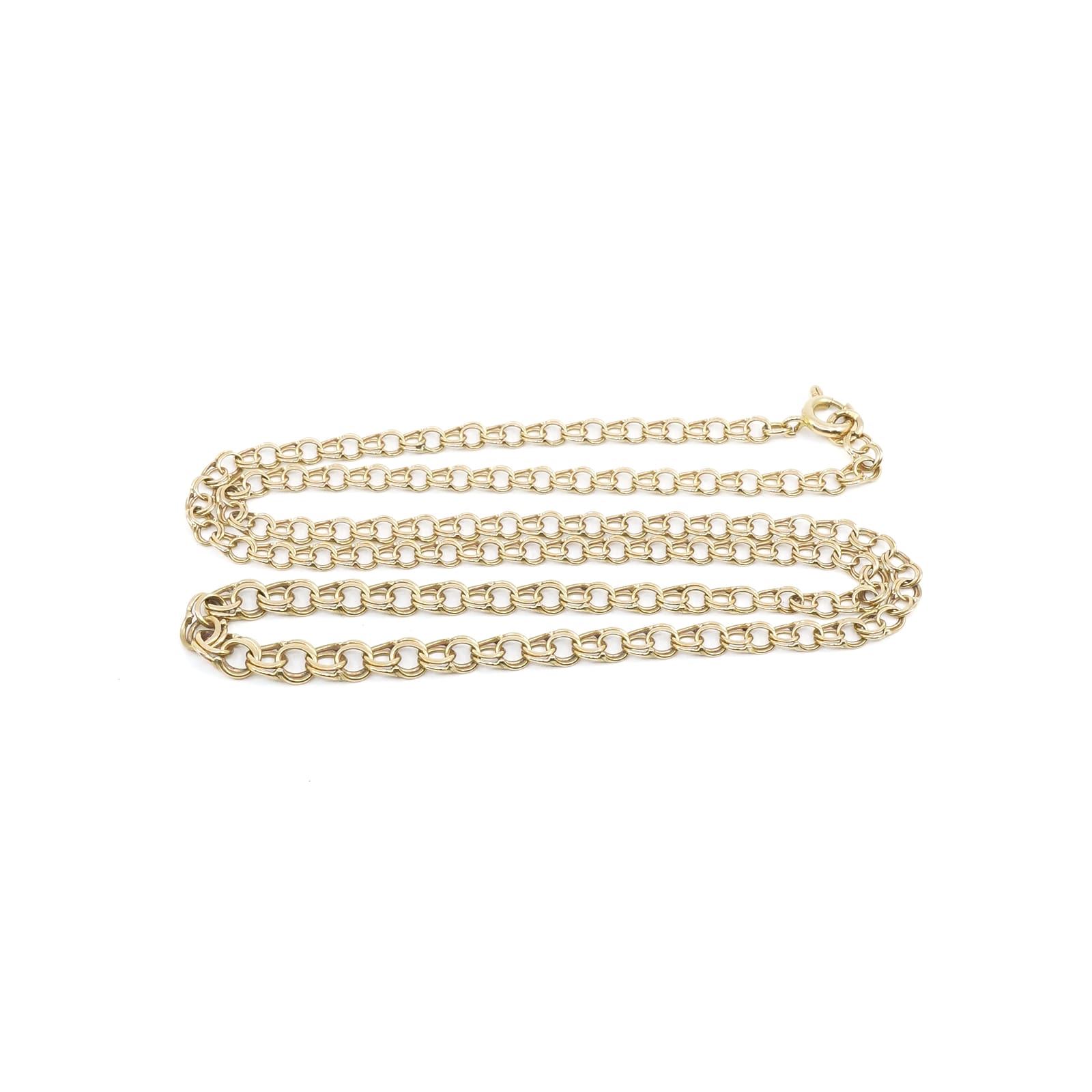 Halskedja doserad Bismarck Guld 18K 7,2g L 46cm B 3-5mm