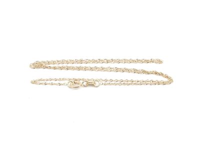 Halskedja Singapore Guld 38,5cm