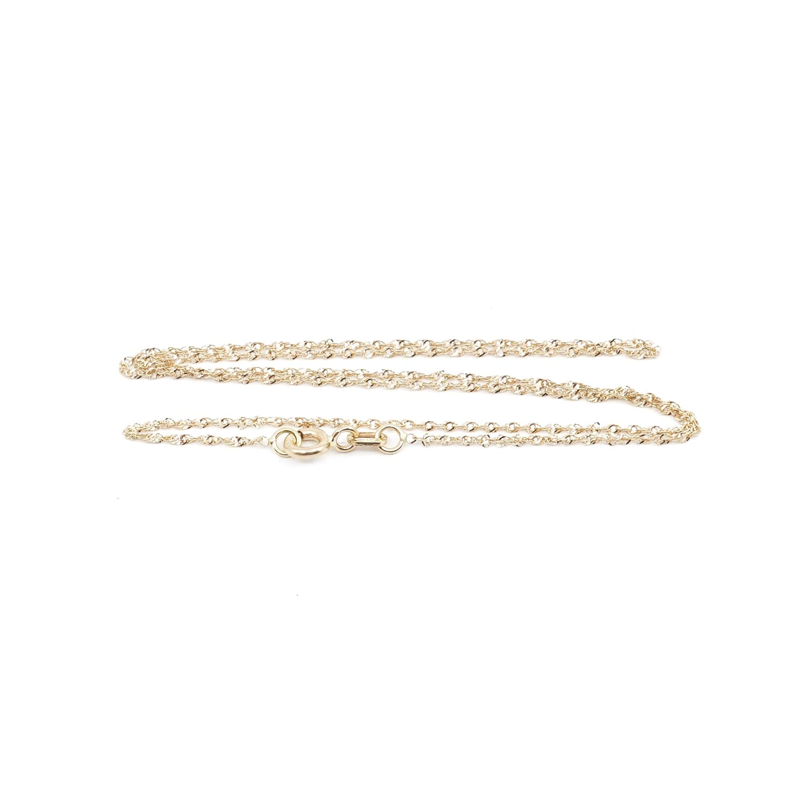 Halskedja Singapore Guld 38,5cm