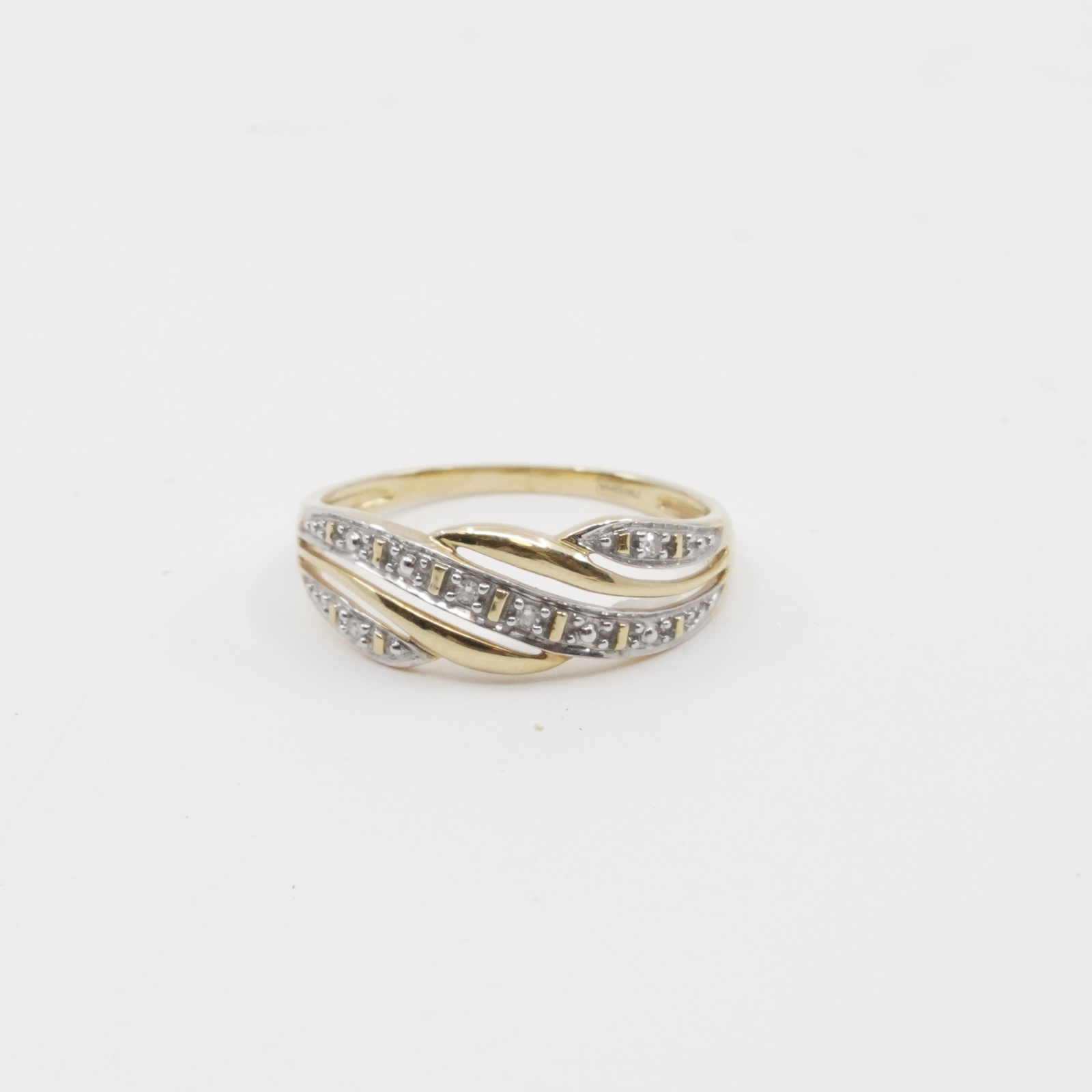 Ring med diamanter Guld 18K 2g Ø16¾
