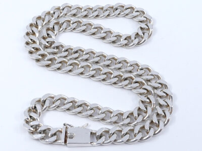 Halskedja Pansar Silver