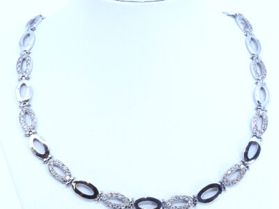 Collier Vitguld 18K